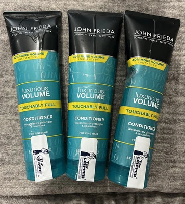 3 Pack John Frieda Luxurious Volume Touchably Full Conditioner for 8.45Oz READ - Image 1 of 4