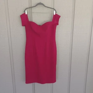 Kleid The Population Bailey Cocktailkleid Gr. XL Damen Schulterfrei In Granat - Bild 1 von 14