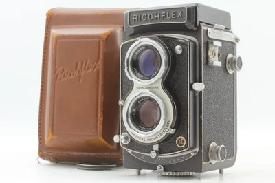 [Near MINT w/Case] RICOHFLEX New Dia TLR 6×6 RIKENON f3.5 8cm Film Camera JAPAN - Image 1 of 4