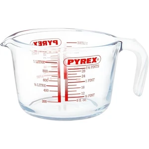 Pyrex Glass Measuring Jug 1 Litre Kitchen Cookware for Microwave Oven Freezer - Picture 1 of 3