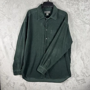 Banana Republic Corduroy Shirt Mens Size XL Green Button Down Preppy Long Sleeve - Picture 1 of 10