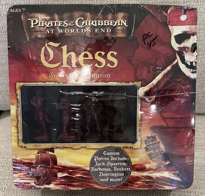 NEW SEALED Pirates Of The Caribbean Chess Set Game Collector’s Edition USAopoly - Image 1 of 4