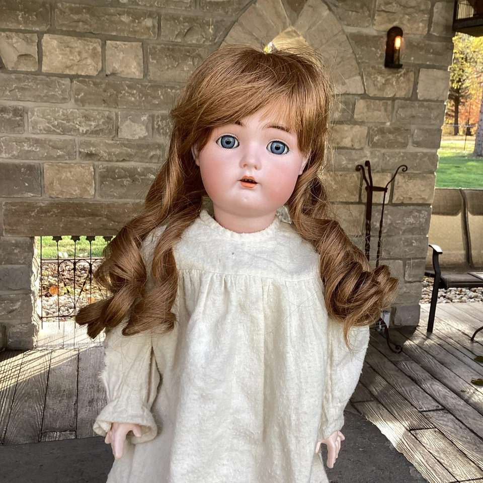 ANTIQUE SIMON & HALBIG KAMMER & REINHARDT GIRL DOLL 20” T.  53  Lovely Blue Eyes - Image 1 of 4