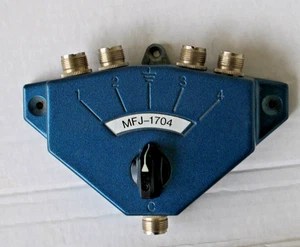 MFJ-1704 Antenna Switch 4 Position w/ Lightning Surge Protection 0-500MHz - Picture 1 of 3