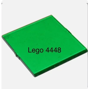 Lego 1x 4448 Trans-Green Glass Window 4 x 4 x 3 Roof 6940 Vf Alien Moon Stalker - Foto 1 di 1