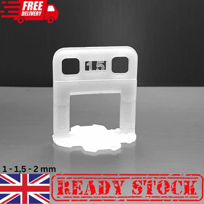 600–6000pcs Tile Leveling Clips Wedges & Pliers 1.5mm 2mm Spacer System Tool Set - Image 1 of 4