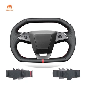 MEWANT DIY Hand Stitch Steering Wheel Cover Wrap for Tesla Cybertruck 2023-2025 - Picture 1 of 9