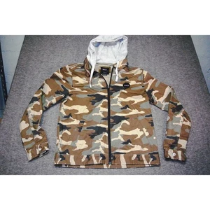 RVCA Camo Jacket Mens Medium Hooded Streetwear Urban Rare Trendy Surf Beach - Picture 1 of 7