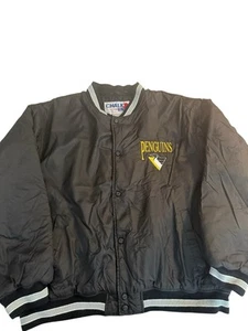 Vintage Pittsburgh Penguins Chalkline Jacket 1990s Men’s Large Black Vintage 90s - Bild 1 von 7