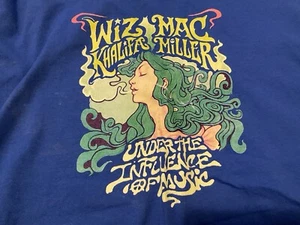 Camiseta Mac Miller Wiz Khalifa Under The Influence Rara Azul Gira de Conciertos 2XL - Imagen 1 de 3
