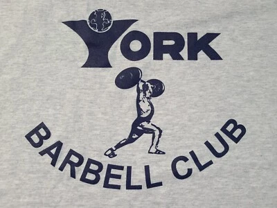 Camiseta Champion Brand York Barbell Club Gris XL  Foto 1 de 4