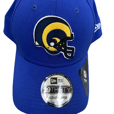 Gorra elástica New Era 39THIRTY Los Angeles Rams equipo NFL talla mediana-grande M/L nueva con etiquetas Foto 1 de 4