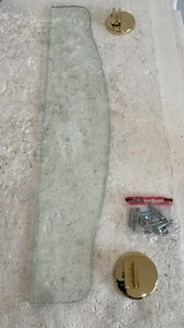 Colorella 18” Shelf Glass Goldflash Brass Finish 2307/45-GFB A1 - Picture 1 of 6