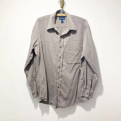 Camisa deportiva Paul Fredrick Finest 100 % algodón talla mediana gris Foto 1 de 4
