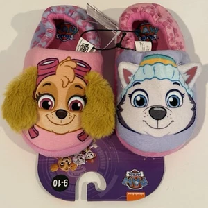 Nickelodeon Paw Patrol Slippers Pink Skye & Everest Toddler Girl 9-10 NWT NEW - Picture 1 of 22