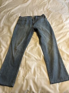 Mens LEVI'S 721 Blue High Rise Skinny Jeans size 32/26 - Picture 1 of 11