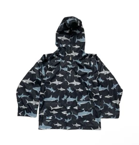 Hatley Shark School Waterproof Hooded Raincoat Jacket - Picture 1 of 10