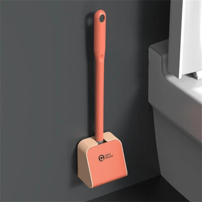 Silicone Bristles Golf Toilet Brush with Holder Creative Cleaning Brush Set - Image 1 of 4