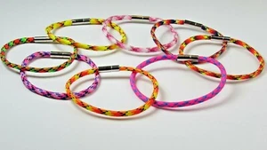 Girocollo Intrecciato Collane Bracciali Cavigliere Argento SS Chiusura a Baionetta Leggero - Foto 1 di 20