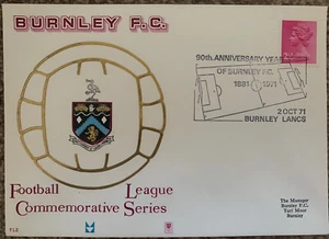 BURNLEY - FOOTBALL LEAGUE COMMEMORATIVE SERIES 1971 FIRST DAY COVER - Picture 1 of 1