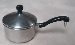 Vintage Farberware 1 Qt Saucepan With Lid Pot Stainless Steel Aluminum Clad USA - Picture 1 of 3