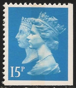 Gran Bretaña #MH191 VF MNH - 1990 15p Reina Victoria e Isabel II / Máquina - Imagen 1 de 1