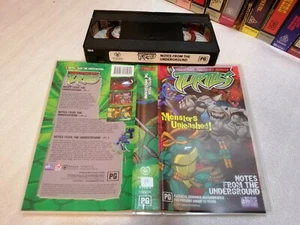 MUTANT NINJA TURTLES NOTES FROM THE UNDERGROUND! - Rare OZ Vhs Issue - ANIMATION - Picture 1 of 1