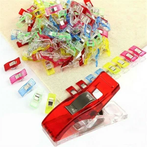 20Pcs Plastic Clamps Quilter Holding Binding Wonder Clips Sewing Accessories AU - Picture 1 of 10
