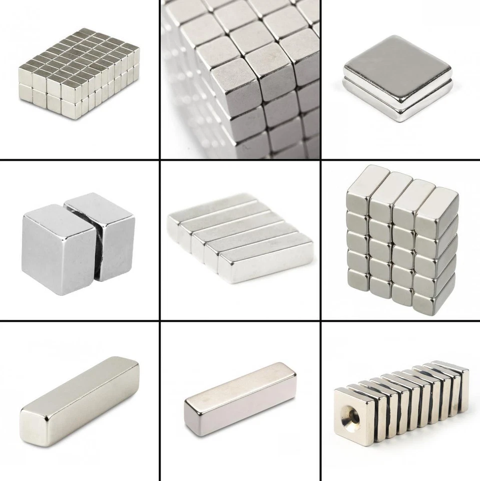 ★TheQ★ Neodym Supermagnet Quadermagnete Quadratische Säule 3 mm - 100 mm - Bild 1 von 1