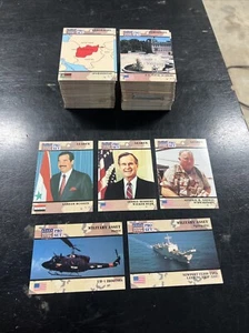 DESERT STORM PRO SET 1991 (IRAQ WAR) Complete Set (#1-#250) GEORGE HW BUSH N23 - Picture 1 of 3