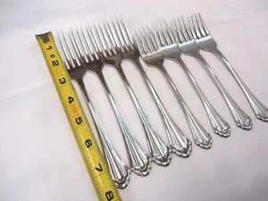 COMMUNITY MARQUETTE STAINLESS FORKS 8-PIECES - Picture 1 of 9