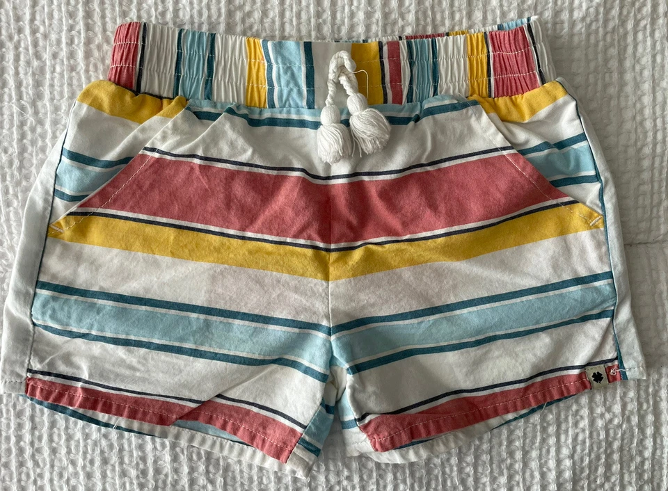 Pantalones Cortos Lucky Brand Niñas 6T Niño Rayas 100% Algodón Niños Usados en Excelente Condición Foto 1 de 4