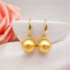 16mm Earlobe Shell Round Pearl Earrings Jewelry Earbob Accessories Luxury Women