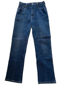 VSSP New Zealand Designer Jeans Womens Straight Leg Stretch Blue Size 12 - Picture 1 of 13