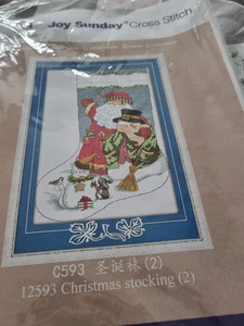 A Gorgeous Joy Sunday Cross Stitch Kit xmas stocking kit And 3 In 1 Seasons Kit - Picture 1 of 3