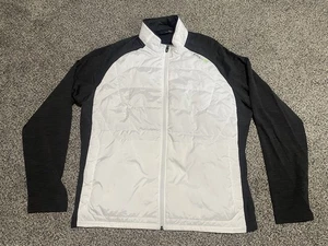 RLX RALPH LAUREN Jacke 98% Wolle gesteppt Hybrid Full Zip Herren XXL weiß schwarz - Bild 1 von 14