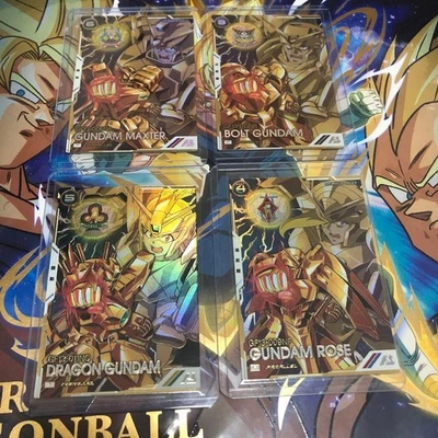 Gundam Arsenal Base FQ2 Parallel 4-card set Rose Dragon Bolt - Image 1 of 2