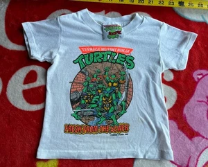 Vintage 1989 Teenage Mutant Ninja Turtles TMNT Pizza Pilots Kids T Shirt SMALL - Picture 1 of 11