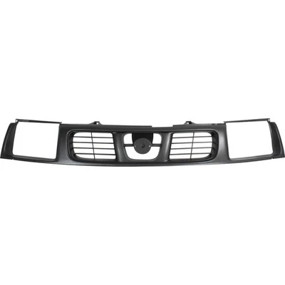 Grelha para 1998-2000 Nissan Frontier plástico preto carcaça e inserção - Imagem 1 de 4