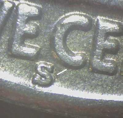 1936-S BUFFALO NICKEL RPM-002 S OVER S   V. FINE     55 - Image 1 of 4