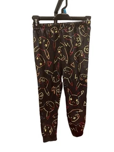 Pokémon Boys Black Pajama Pants  XS 4/5 - Picture 1 of 3