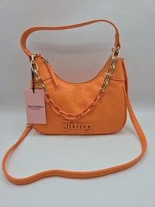 Bolso de Hombro JUICY COUTURE NUEVO CON ETIQUETAS "Can't Tame Her" Cadena Apricoque Crush - Imagen 1 de 7