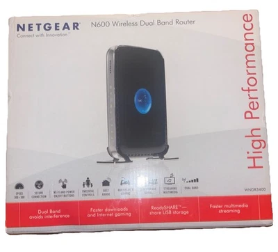 Netgear N600 Wireless Dual Band Router WNDR3400 Sealed New - Image 1 of 4