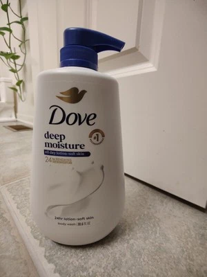 Dove Deep Moisture Body Wash 30.6 Fl Oz Pack of 1 with Pump, Luxurious Hydration - Image 1 of 4