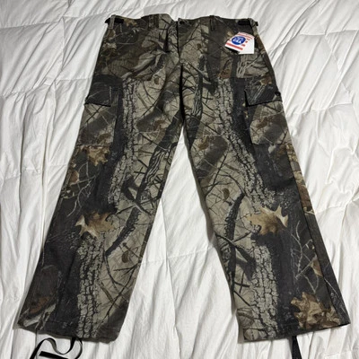 Real Tree Hardwoods Camo Hunting 6 Pocket Pants Heavy Duty Made In USA 42x31 ~ L - Image 1 of 4