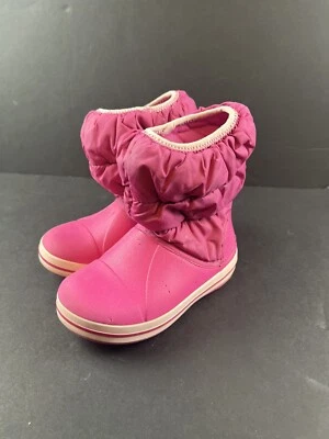 Crocs #14613 Botas Puff Ala Rosa Talla C10 Niño Pequeño Foto 1 de 4