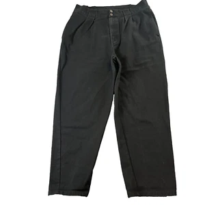 Lucy & Yak Trousers W38 * Organic Cotton High Waist Rise Black Tapered - Bild 1 von 11