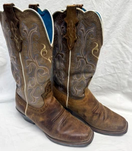 JUSTIN LADIES WESTERN STYLE PULL ON BOOTS SIZE 6 - STYLE L2566 - Picture 1 of 21