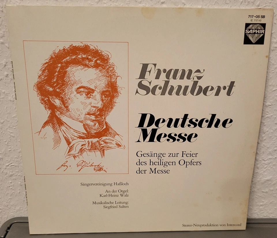 LP Sängervereinigung Haßloch/Franz Schubert Deutsche Messe (VG/VG=) - Bild 1 von 1