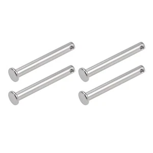Clevis Pins 6mmx50mm 4pcs Single Hole Flat Head 304 Stainless Steel Fastener P - Picture 1 of 5